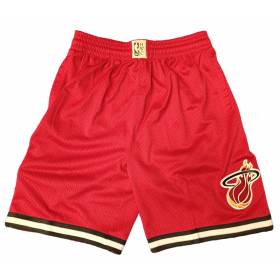 Kids' Mitchell & Ness NBA Short Miami Heat red