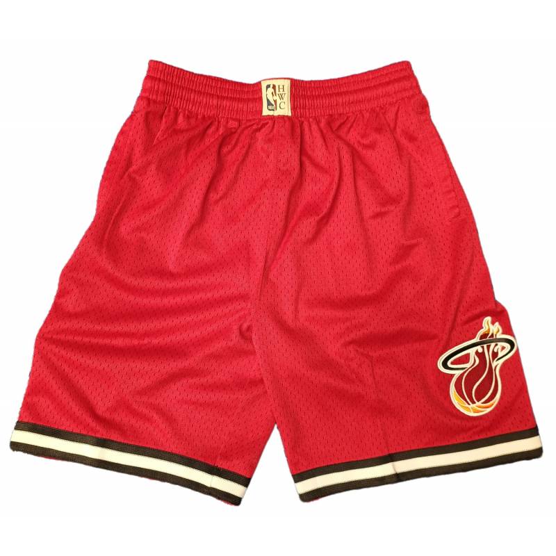 Kids' Mitchell & Ness NBA Short Miami Heat red