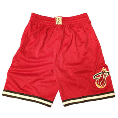 Short NBA Miami Heat Mitchell & Ness Rouge pour enfant