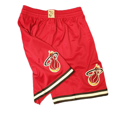 Short NBA Miami Heat Mitchell & Ness Rojo para niño
