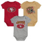 bodysuits NFL San Francisco 49ers Outer Stuff Game on 3 set Creeper bodysuits NFL San Francisco 49ers Outer Stuff Game on 3 set Creeper