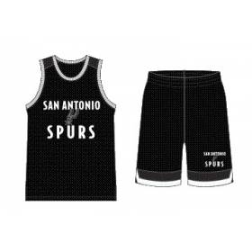 Kid's Outerstuff Jersey and short Mesh NBA San Antonio Spurs black