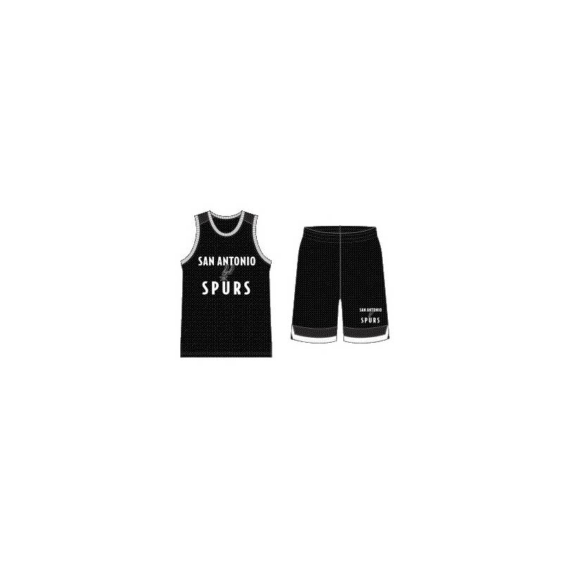Kid's Outerstuff Jersey and short Mesh NBA San Antonio Spurs black
