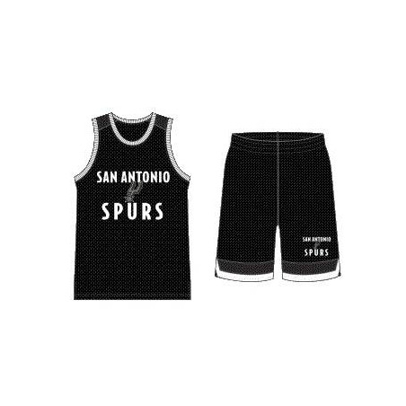 Kid's Outerstuff Jersey and short Mesh NBA San Antonio Spurs black