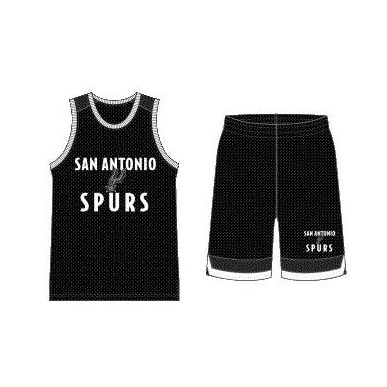 Conjunto NBA San Antonio Spurs Outerstuff Mesh negro para nino