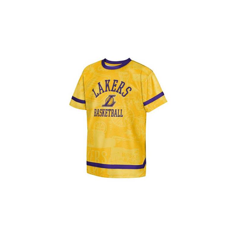 Camiseta NBA niño Los Angeles Lakers Getting Up Amarillo
