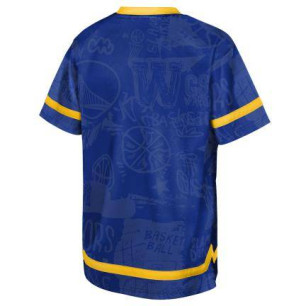 Surmaillot NBA Enfant Golden State Warriors Outerstuff Getting Up Bleu