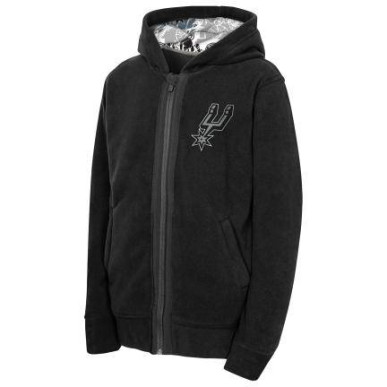Sweat Zippé Enfant NBA San Antonio Spurs Outerstuff Key Line Sherpa Full Zip Fleece