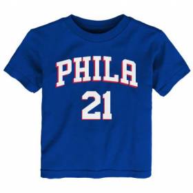 T-shirt NBA Joel Embiid Philadelphia 76ers Outerstuff Bleu pour enfant