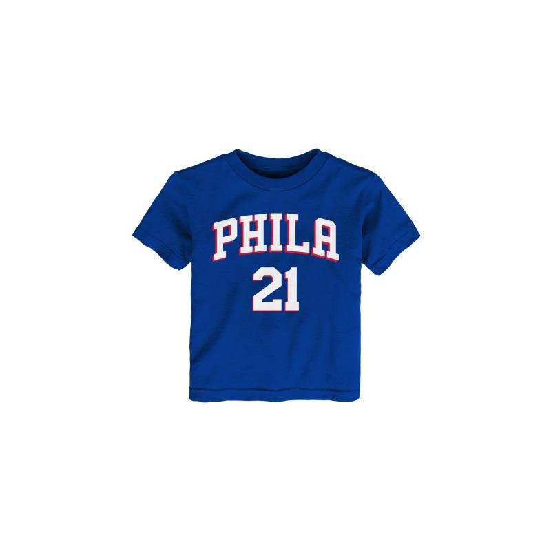 T-shirt NBA Joel Embiid Philadelphia 76ers Outerstuff Bleu pour enfant