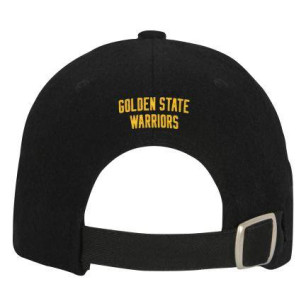 Boy's Outerstuff Retro Wooly Dad Cap NBA Golden State Warriors Black