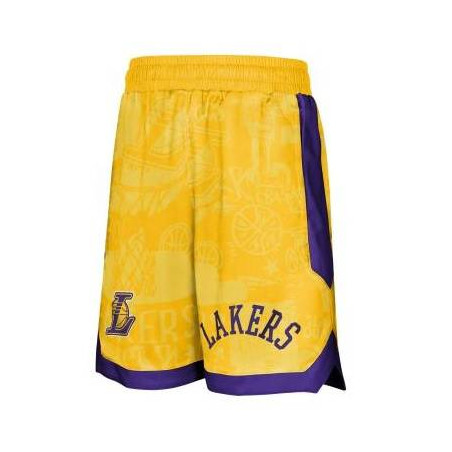 Short NBA Enfant Los Angeles Lakers Outerstuff Street art Jaune