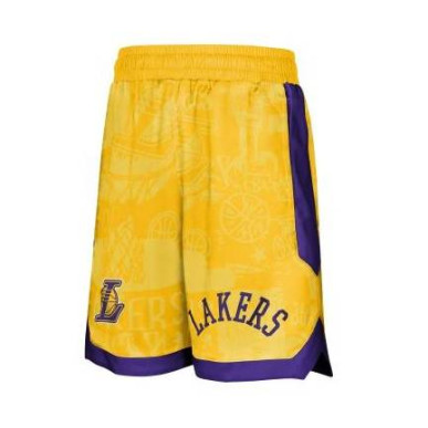 Short NBA Enfant Los Angeles Lakers Outerstuff Street art Jaune