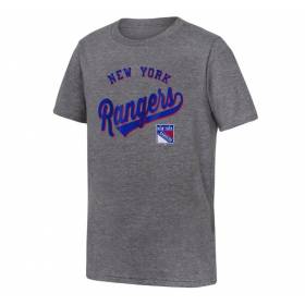 T-shirt NHL Niño New York Rangers Outerstuff Logo Gris