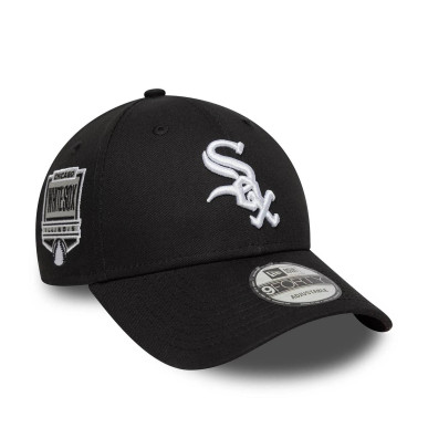 New Era Side Patch 9FORTY Cap MLB Chicago White Black