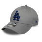 Gorra MLB Los Angeles Dodgers New Era Side Patch 2 9Forty Gris