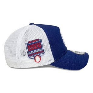 Casquette MLB Los Angeles Dodgers New Era Side Patch Trucker Bleu