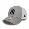 Gorra New Era Side Patch Trucker MLB New York Yankees Gris