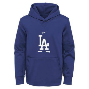 Sudadera MLB niños Los Angeles Dodgers Nike Therma fleece Azul