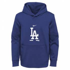 Kid's Nike Therma fleece Hoodie MLB Los Angeles Dodgers Royal