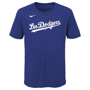 Kid's Nike Wordmark T-shirt MLB Los Angeles Dodgers Royal