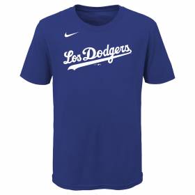 T-Shirt MLB Enfant Los Angeles Dodgers Nike Wordmark Bleu