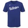 T-shirt MLB niño Los Angeles Dodgers Nike Wordmark Azul