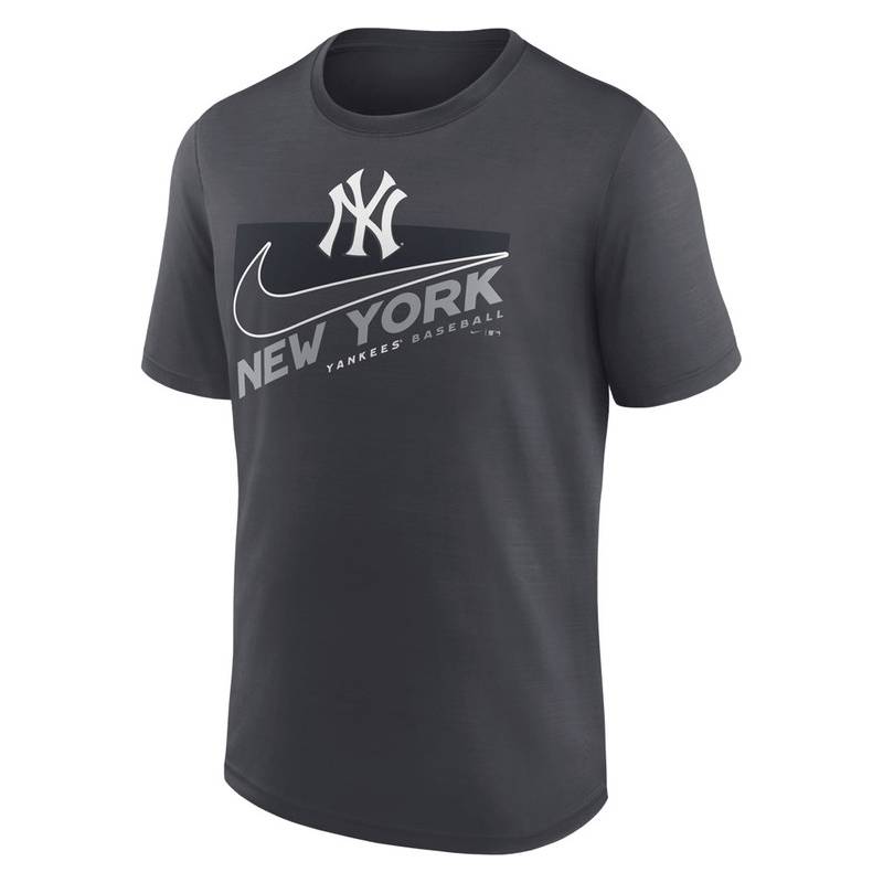 T-shirt MLB niño New York Yankees Nike Pop Swoosh Town gris