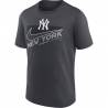 T-Shirt MLB Enfant New York Yankees Nike Pop Swoosh Town Gris