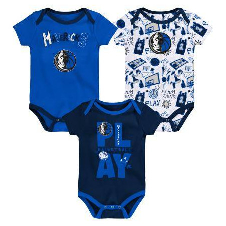 Newborn's Outerstuff Play ball Dallas Mavericks Creepers