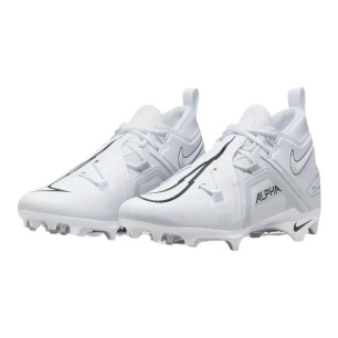 Crampons de Football Americain moulés Nike Alpha menace Pro 3 Blanc