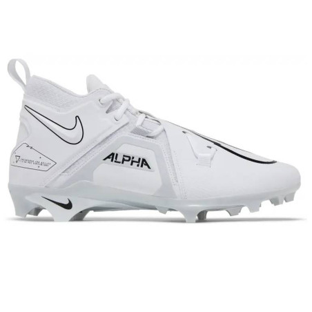 Crampons de Football Americain moulés Nike Alpha menace Pro 3 Blanc