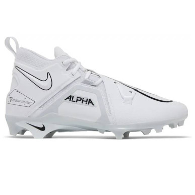Crampons de Football Americain moulés Nike Alpha menace Pro 3 Blanc