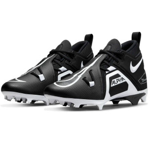 Zapatillas de Fútbol Americano Moldeados Nike Alpha Menace Pro 3 Negro Blanco