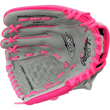Guante de beisbol T100 Rawlings Rosa niño
