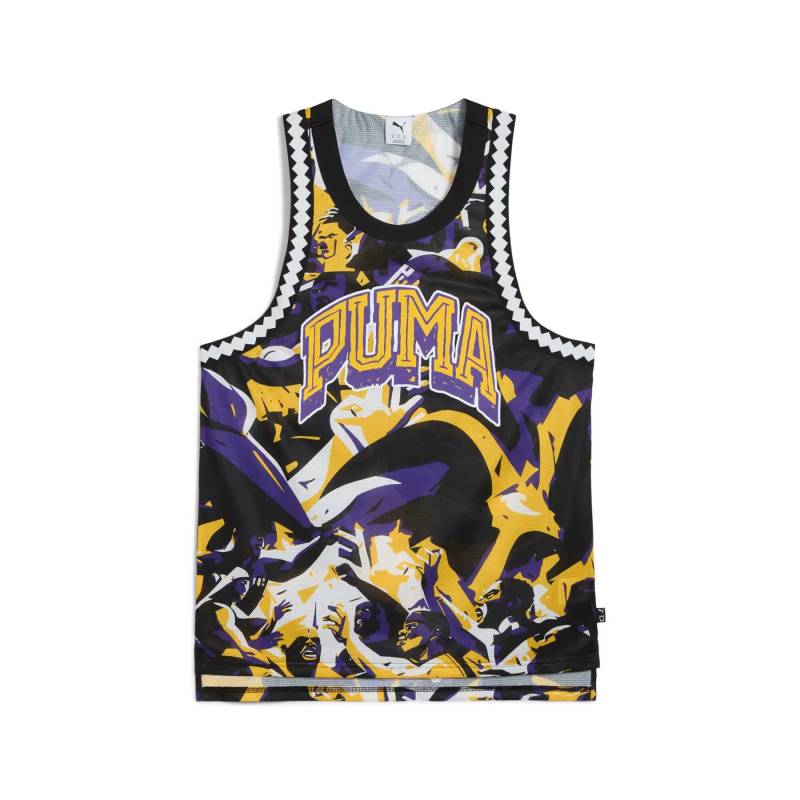 Men's Puma Rival rage AOP Basketball Jersey Purple