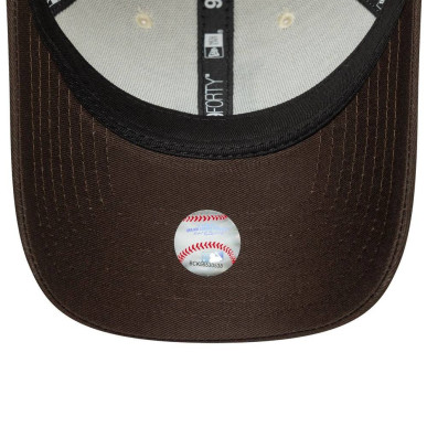 Gorra MLB Side Patch New Era Los Angeles Dodgers 9Forty crema