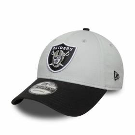 Gorra NFL Las Vegas Raiders New Era Side patch 9FORTY Gris