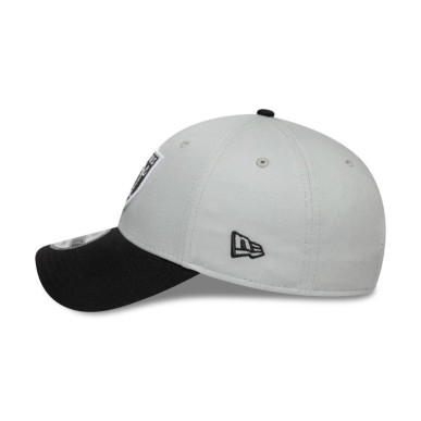 Casquette NFL Las Vegas Raiders New Era Side patch 9FORTY Gris