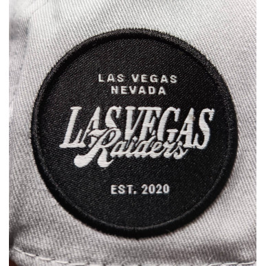Casquette NFL Las Vegas Raiders New Era Side patch 9FORTY Gris