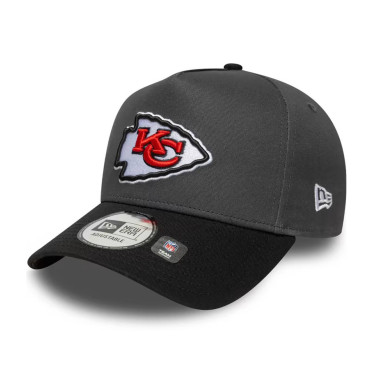 Gorra NFL Kansas City Chiefs New Era E-Frame 9FORTY Gris