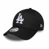 Gorra MLB Los Angeles Dodgers New Era League Essential 9Forty Negra Mujer
