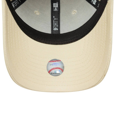 Casquette MLB New York Yankees New Era League Essential 9Forty Crème pour Femme