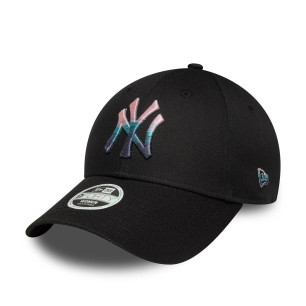 Gorra MLB New York Yankees New Era Metallic Logo 9Forty Negra Mujer