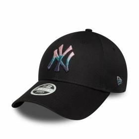 Casquette MLB New York Yankees New Era Metallic Logo 9Forty Noir Femme