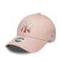 Casquette MLB New York Yankees New Era Metallic Logo 9Forty Pastel Femme