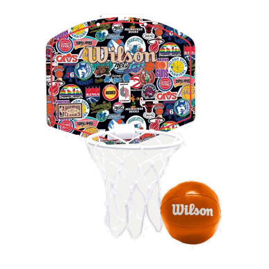 Mini Canasta de Baloncesto NBA rétro Wilson Team