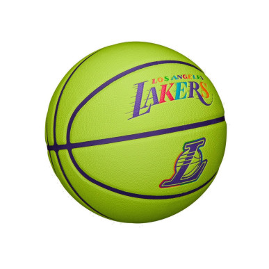 Ballon de Basketball Wilson NBA Los Angeles Lakers Team Neon