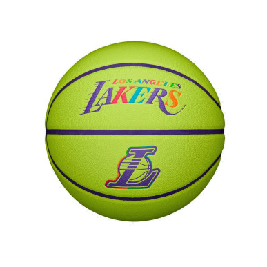 Balón de baloncesto NBA Los Angeles Lakers Wilson Team Neon