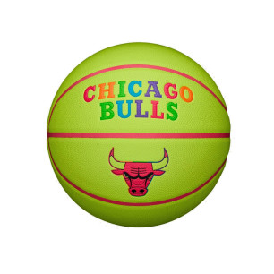 Balón de baloncesto NBA Chicago Bulls Wilson Team Neon